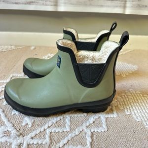 Pendleton fur lined rain booties 9